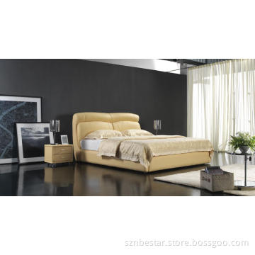 New Design Home Hotel Furniture Soft Bed (6063)
